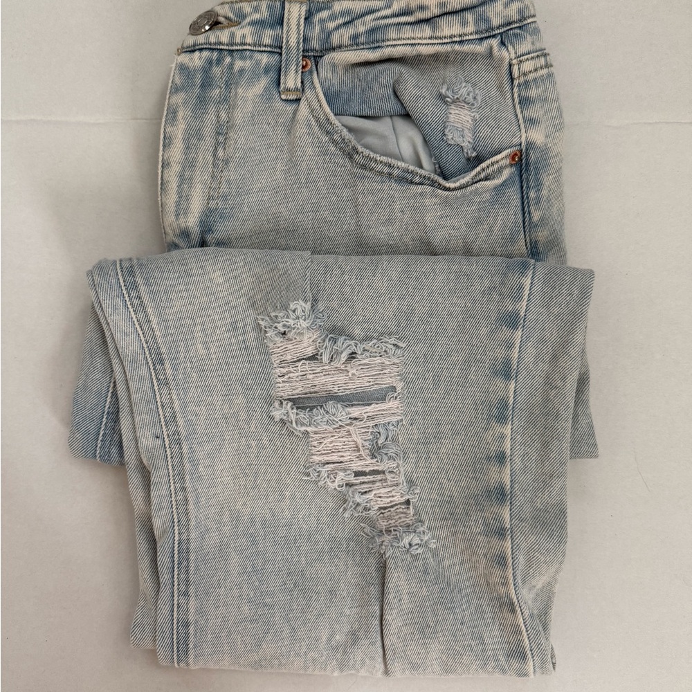 Distressed Light Blue Women's Jeans